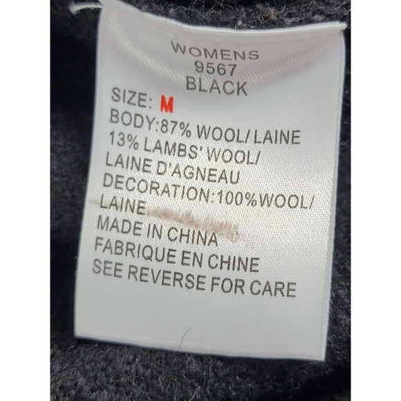 Woolrich Sweater Vest Womens M Black Fair Isle Wool Blend Pockets Winter Outdoor - Picture 5 of 10